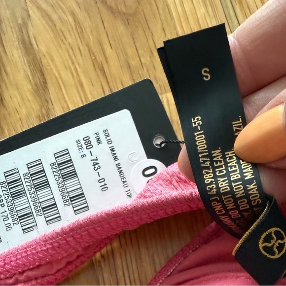 Vix Imani Bandeau + Imani Hot Pants Bikini Set Pink (Top S / Bottom M) NWT - Picture 7 of 8